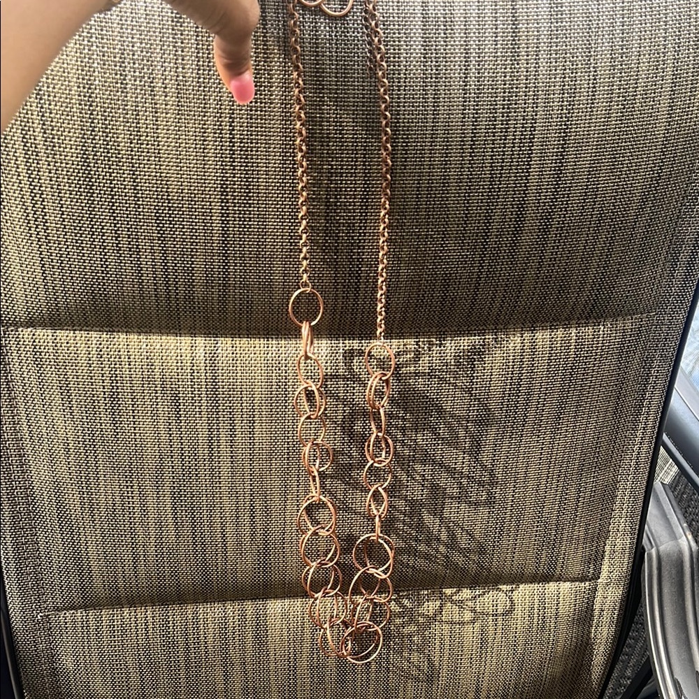 Paparazzi Gold Copper Statement Necklace and earrings set Intricate Design - Picture 8 of 9